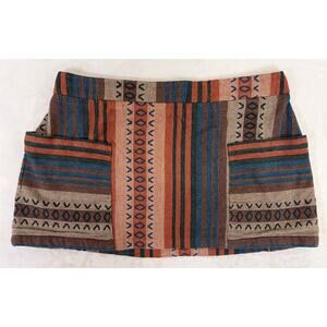 Earthbound Trading Co Tapestry Mini Skirt XXL Southwest Boho Tavern Free Ship